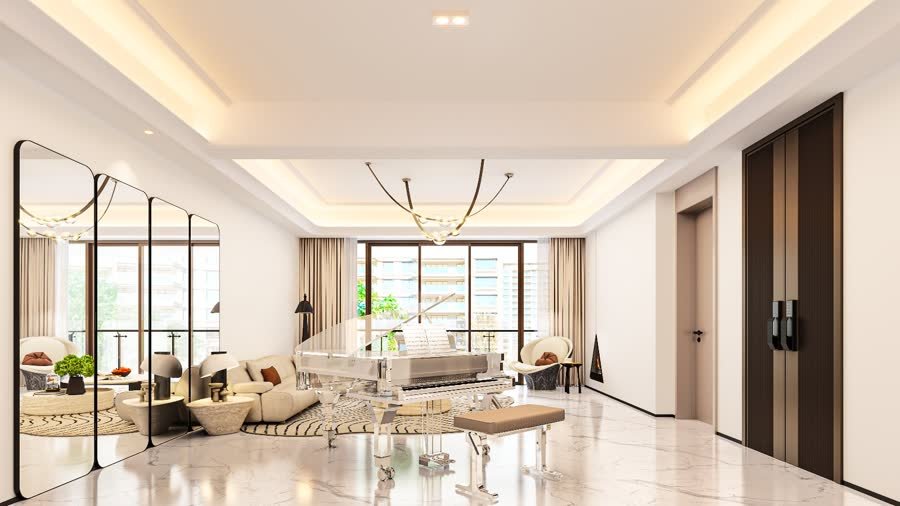 The salon of a Golden Hill Type B residence