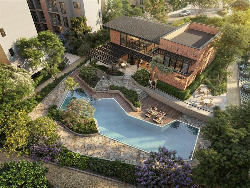 Porini Point, Contemporary homes on a scenic hillside